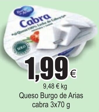 FROIZ Queso Burgo de Arias cabra 3 x 70g oferta