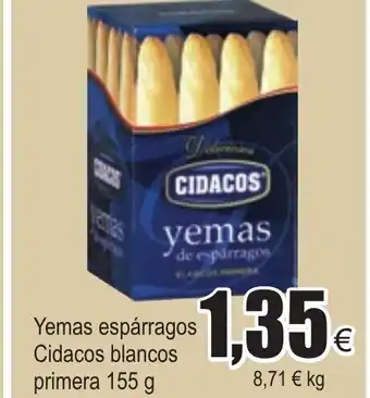 FROIZ Cidacos Yemas espárragos primera 155g oferta