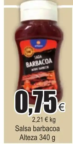FROIZ Salsa barbacoa Alteza 340g oferta
