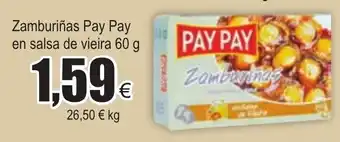 FROIZ Zamburiñas Pay Pay en salsa de viera 60g oferta