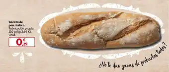 Alcampo Bocata de pan rústico 110 g oferta