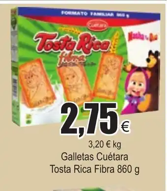 FROIZ Galletas Cuétara Tosta Rica Fibra 860g oferta