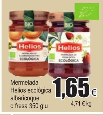 FROIZ Mermelada Helios ecológica albaricoque o fresa 350g u oferta
