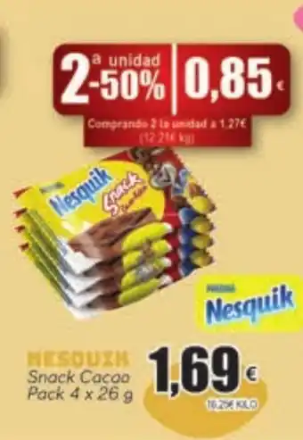 FROIZ Nesquik Snack Cacao oferta