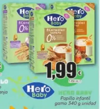 FROIZ Hero Baby Papilla infantil gama 340g oferta