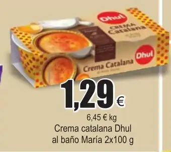 FROIZ Crema catalana Dhul al baño Maria 2 x 100g oferta