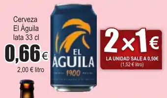 FROIZ Cerveza El Aguila lata 33cl oferta