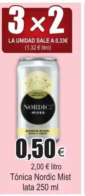 FROIZ Tónica Nordic Mist lata 250ml oferta
