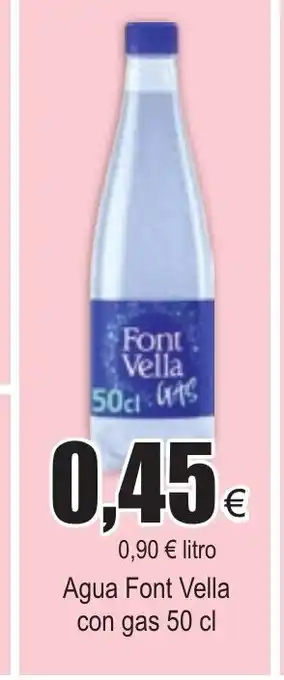 FROIZ Agua Font Vella con gas 50cl oferta