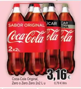 FROIZ Coca Cola Original Zero o Zero Zero 2 x 2l u oferta