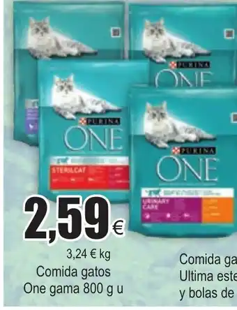 FROIZ Comida gatos One gama 800g u oferta