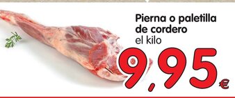 Alimerka Pierna o paletilla de cordero el kilo oferta