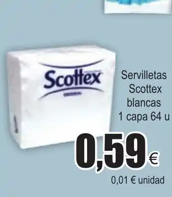 FROIZ Scottex Servilletas blancas oferta
