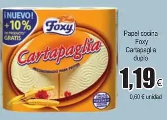 FROIZ Cartapaglia Papel cocina Foxy duplo oferta