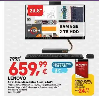 Worten Lenovo All In One Ideacentra A540-24api oferta