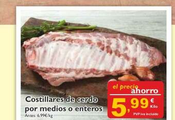 Supermercados La Despensa Costillares De Cerdo Por Medios O Enteros oferta
