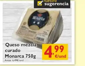 Supermercados La Despensa Queso Mezcla Curado Monarca 750g oferta