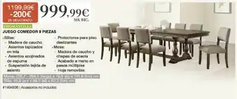 Costco Thomasville Juego Comedor 9 Piezas oferta