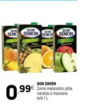 Coviran Don Simón Zumo Melocotón Piña Naranja O Manzana 1l oferta