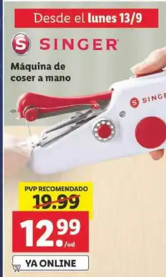 Lidl Máquina De Coser A Mano Singer oferta