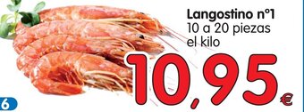 Alimerka Langostino n°1 10 a 20 piezas, el kilo oferta
