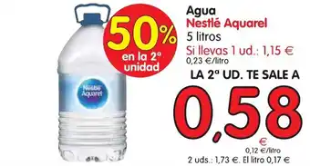 Alimerka Nestlé Aquarel Agua 5 litros oferta