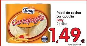 Alimerka Foxy Papel de cocino cartapaglia 2 rollos oferta