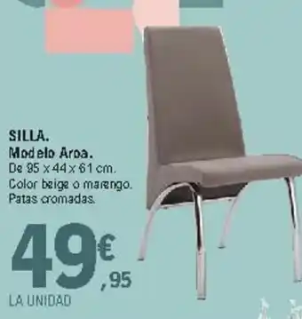 E.Leclerc Silla Modelo Aroa 95x44x61cm oferta