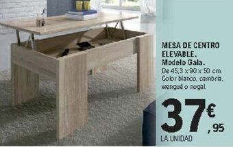 E.Leclerc Mesa De Centro Elevable Modelo Gala oferta