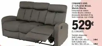 E.Leclerc Conjunto Sofá 2+3 Plazas Relax oferta