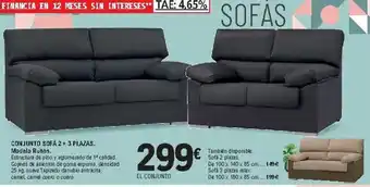 E.Leclerc Conjunto Sofá 2+3 Plazas Modelo Ruben oferta