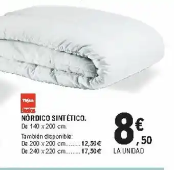 E.Leclerc Nórdico Sintético 140x200cm oferta