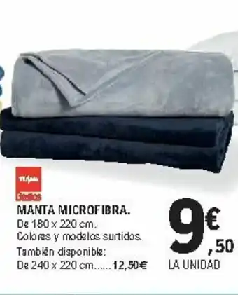 Manta Microfibra 180x220cm