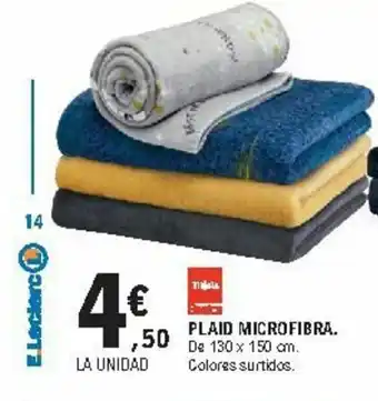 E.Leclerc Plaid Microfibra 130x150cm oferta