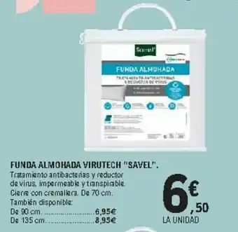 E.Leclerc Funda Almohada Virutech Savel oferta