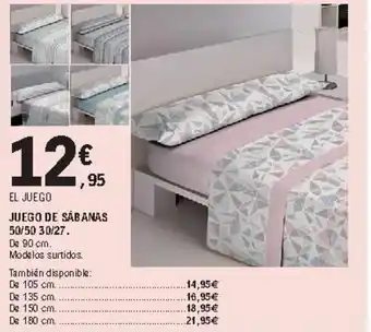E.Leclerc Juego De Sábanas oferta
