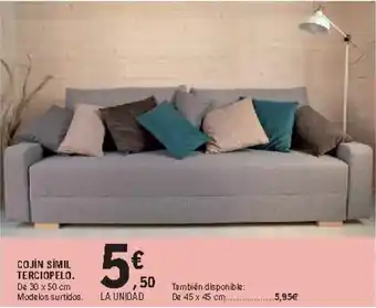 E.Leclerc Cojin Simil Terciopelo 30x50cm oferta