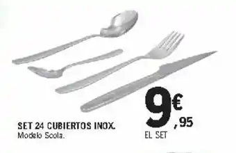 E.Leclerc Set 24 Cubiertos Inox oferta