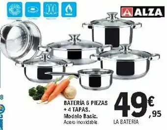 E.Leclerc Bateriá 6 Piezas + 4 Tapas oferta