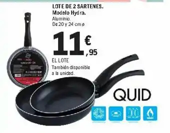 E.Leclerc Lote De 2 Sartenes oferta