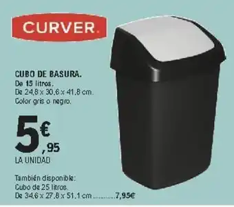 E.Leclerc Curver Cubo de Basura oferta