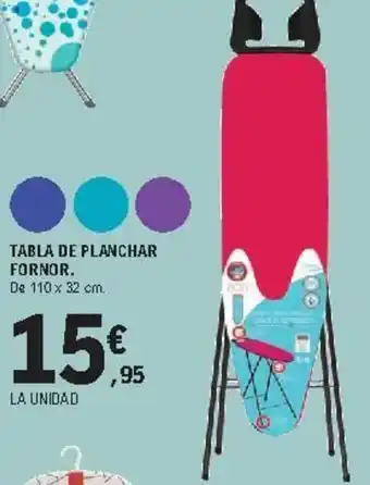 E.Leclerc Tabla De Planchar Fornor 110x32cm oferta