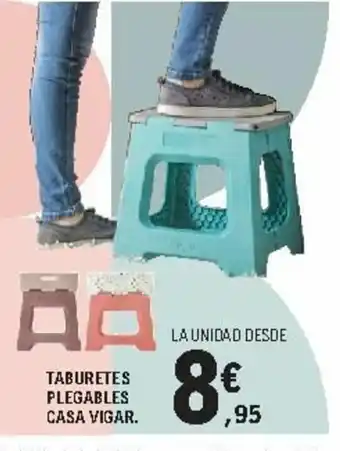 E.Leclerc Taburetes Plegable Casa Vigar oferta