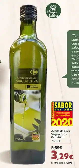 Carrefour Aceite de oliva Virgen Extra Carrefour 750 ml oferta