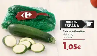 Carrefour Calabacín Carrefour Malla 1kg La malla oferta