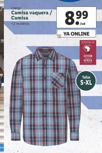 Lidl Livergy Camisa vaquera/ Camisa oferta