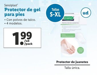 Lidl Sensiplast Protector de gel para pies oferta