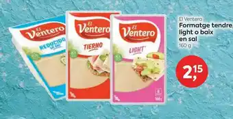 Suma Supermercados El Ventero Formatge Tendre Light O Baix En Sal oferta