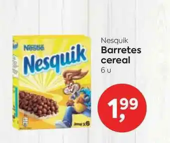 Suma Supermercados Nesquik Barretes Cereal 6u oferta