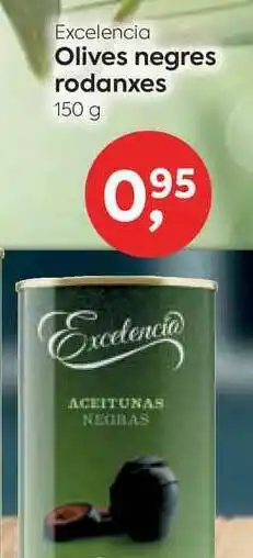 Suma Supermercados Excelencia Olives Negres Rodanxes 150g oferta